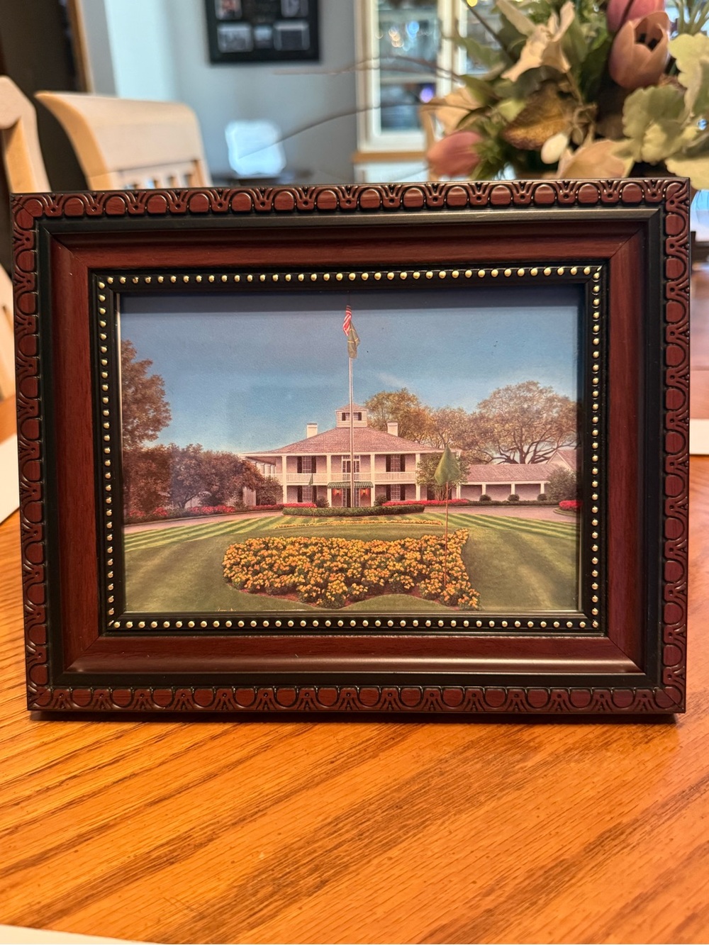 Classic Dark Brown Decorative Picture Frame with Beaded Inner Trim